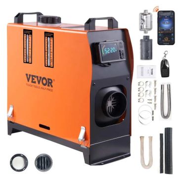 Dyzelinis oro šildytuvas 12V 8kW su bluetooth ir LCD ekranas kemperiui