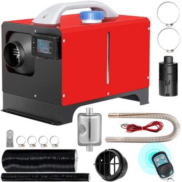 Dyzelinis 5 kW stovėjimo oro šildytuvas 12 V su LCD ir nuotoliniu valdymu