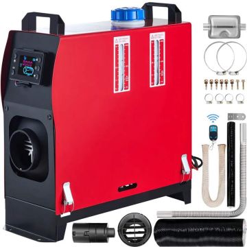 12 V 5 kW universalus dyzelinis oro šildytuvas su LCD ir nuotoliniu valdymu