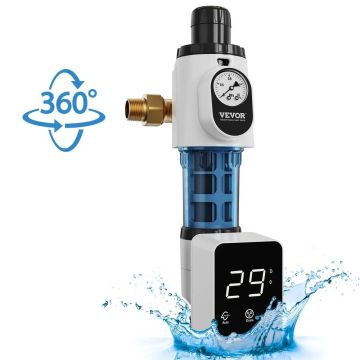 Sukamasis 40 mikronų šulinio vandens filtras, 4 T/H, 3/4"–1" jungtys