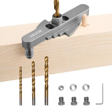 Kaiščių gręžimo įtaisų rinkinys su grąžtais 6,4–9,5 mm, aliuminis