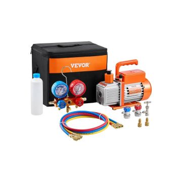 Vakuuminis siurblys ir matuoklis oro kondicionieriui, rotacinis, 217 l/min, HVAC