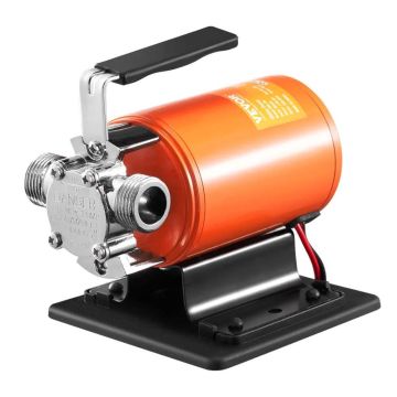 Nešiojamas 12 V vandens perpumpavimo siurblys, 23 l/min, 75 W, su siurbimo žarna