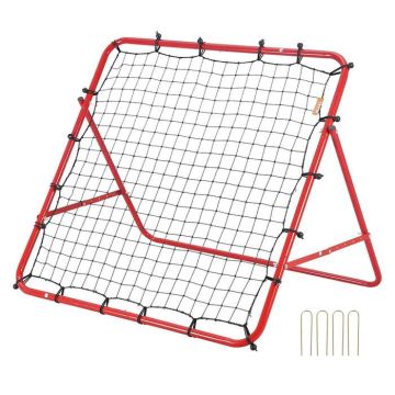 Futbolo kamuolio atšokimo tinklas 99x99 cm, treniruotėms vaikams ir paaugliams