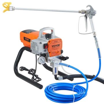 Beoris dažų purkštuvas 1500 W, dažymo pistoletas su žarna, 3000 PSI, pramoninis