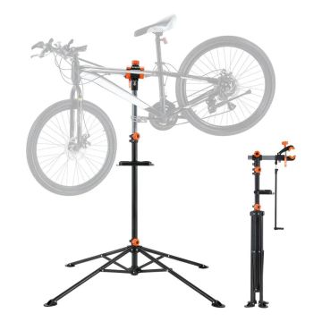 Dviračių remonto stovas, plieninis, reguliuojamo aukščio, sulankstomas, 36 kg talpos