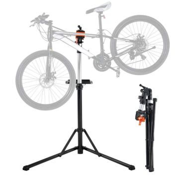 Dviračių remonto stovas, aliuminis, reguliuojamo aukščio, sulankstomas, 30 kg tvirtumas
