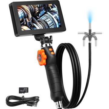 Šarnyrinė endoskopo kamera su 5" 1080P ekranu ir 6,4 mm objektyvu
