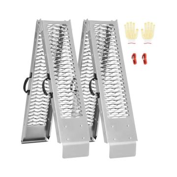 Plieninės pakrovimo rampos, 1000 svarų, 2 vnt., universaliai tvirtos
