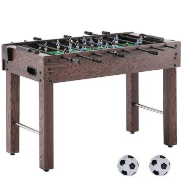 Stalo futbolo stalas, 48 colių, standartinis dydis, su kamuoliais ir puodelių laikikliais