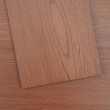 Lipnios vinilo grindų plytelės, 36x6 colių, tamsiai rudos medienos tekstūros, 2,5 mm storio