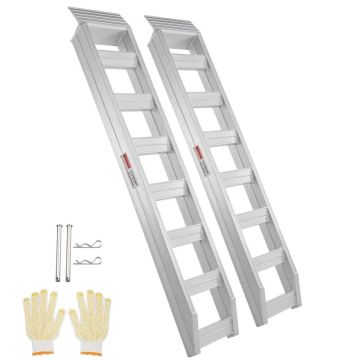 Aliuminio pakrovimo rampos 72" x 15", 2 vnt., 8810 svarų talpa