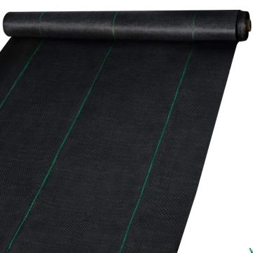 Tvirta PP austa piktžolių barjerinė danga 182,9 x 9144 cm, 68 g