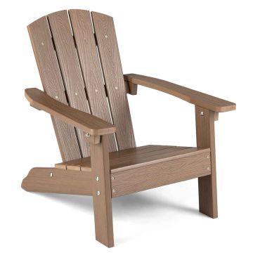 Children's Adirondack chair, 105° backrest, brown/pink/turquoise/white, 53.34 × 52.07 × 63.5 cm