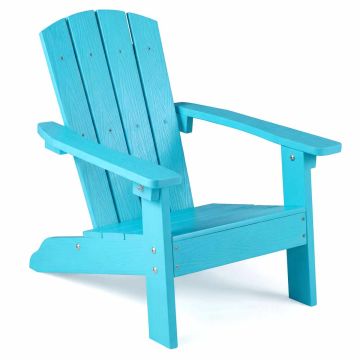 Children's Adirondack chair, 105° backrest, turquoise, 53.34 × 52.07 × 63.5 cm