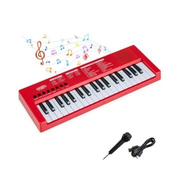 Vaikiška elektrinė pianino klaviatūra, 8 ritmai, 8 tonai, 40,64 × 15,24 × 3,81 cm