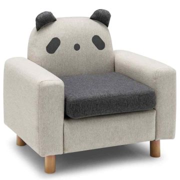 Vaikiška sofa su pandos, viščiuko arba dinozauro motyvu, 59x42x54 cm, buko kojos