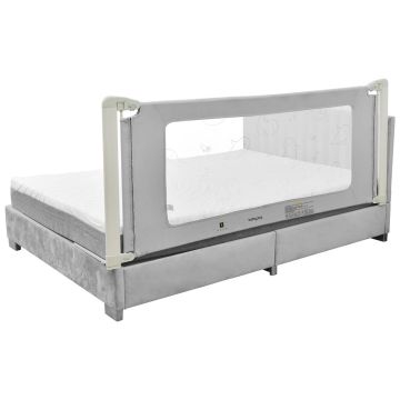 Vaikiškas lovos turėklas, 4 reguliuojamos padėtys, 150/180/200 × 47 × 80–95 cm