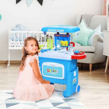 Children's medical toy set, with wheels, 52 × 20 × 51–60 cm