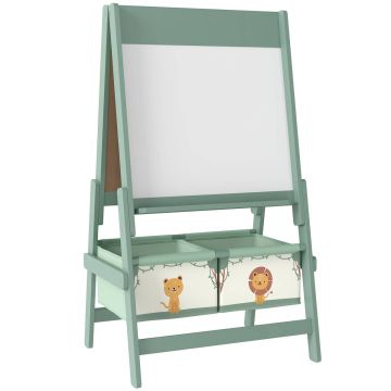 Children's easel, 3 in 1, Green, 54 × 94 × 46 cm
