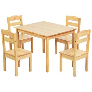 Children's table and chair set, 5 pieces
