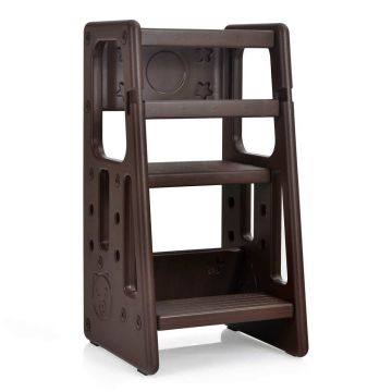Children's kitchen step, 3 height positions, 47 × 47 × 90 cm