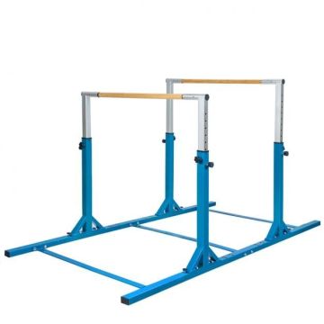 Vaikiškos gimnastikos lygiagretės, 11 padėčių, Mėlyna, 99 × 55 × 52 coliai