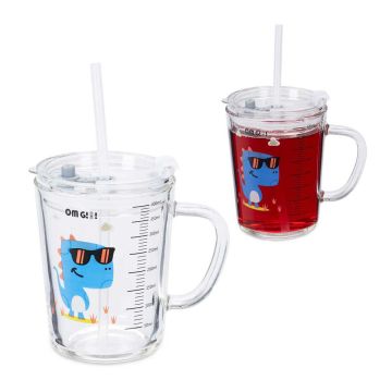 Vaikiškos stiklinės Relaxdays 10044957.0, 2 vnt, 12,5 × 12 × 9,5 cm