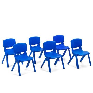 Children's furniture set, 1 table, 6 chairs, 120 × 60 × 50 cm