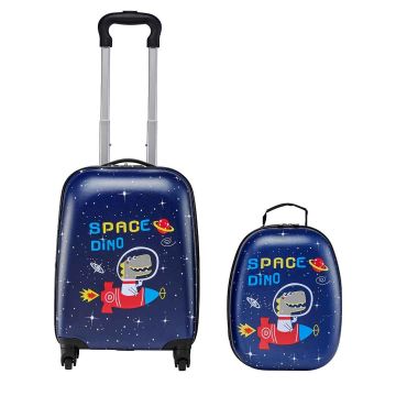 Детский комплект чемодан и рюкзак VEVOR LGA4T-16TKKL-B06, 2 предмета, 32 × 23 × 45 см