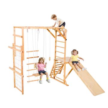Детский игровой комплекс VEVOR SX20211008, 8 в 1, 222,5 × 192 × 225 см