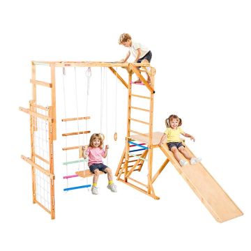 Детский игровой комплекс VEVOR SX20211007, 8 в 1, Многоцветный, 222,5 × 192 × 225 см