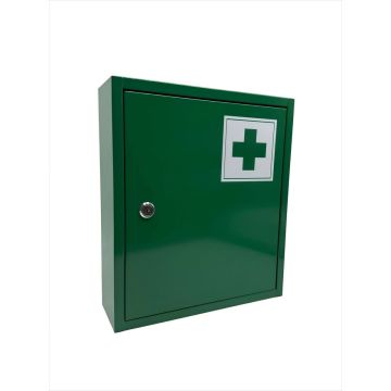 Vaistinėlė Relaxdays, 3 skyrių, Žalia, 31 × 36 × 10 cm