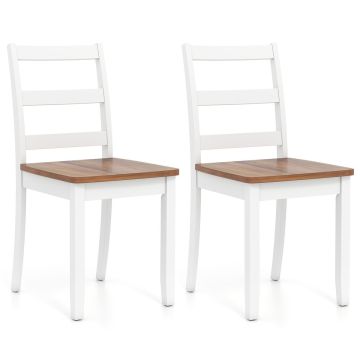 Valgomojo kėdės, 2 vnt, Rudos, 40,64 × 40,64 × 85,09 cm