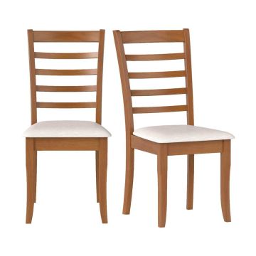 Обеденные кресла, 2 шт, Бежевые, 44,45 × 96,52 × 55,88 см