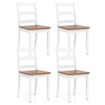 Valgomojo kėdės, 4 vnt, Rudos, 40,64 × 40,64 × 85,09 cm