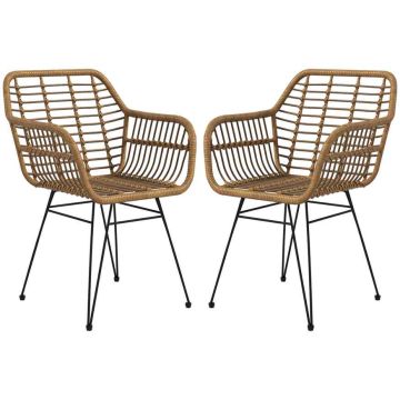 Dining chair set, 2 pcs, 56 × 60 × 79 cm