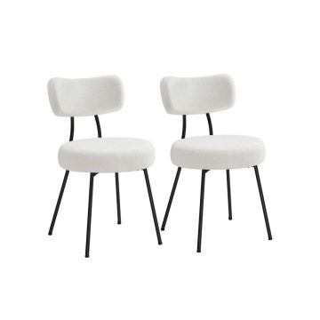 Valgomojo kėdžių komplektas VASAGLE KDC110B01, 2 vnt, 59 × 82,5 × 48,5 cm