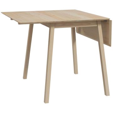 Valgomojo stalas Homcom 110x86x75cm., šviesiai rudos spalvos