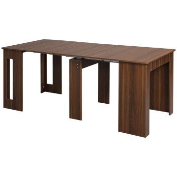 Valgomojo stalas Homcom 180x85x75cm., rudos spalvos