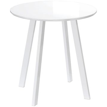 Valgomojo stalas Homcom 72x72x75cm., baltos spalvos