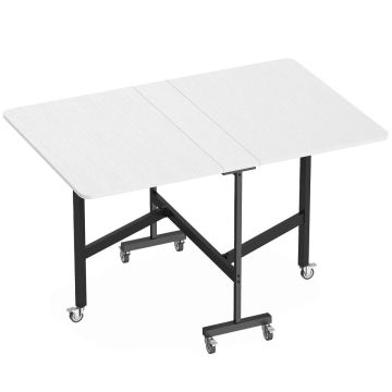 Dining table, foldable for up to 6 people, White, 120 × 73 × 80 cm
