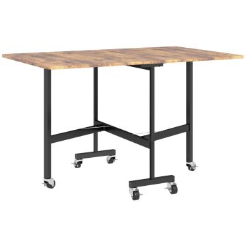 Dining table, Foldable, up to 6 people, Brown, 120 × 73 × 80 cm