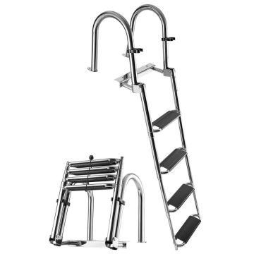 Лестница для лодки VEVOR 8053S, 4 ступени, 48 × 52 × 22 см