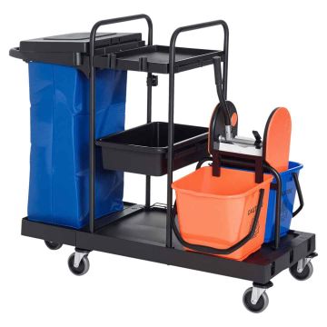 Тележка для уборки Homcom 111x63,3x103см, разных цветов