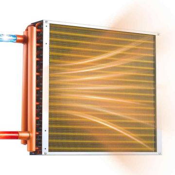 Water-to-air heat exchanger VEVOR C18×18, 590 × 460 × 89 mm