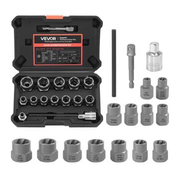 Набор экстракторов VEVOR YMWJ16, 16 деталей, 19 × 13 × 5 см