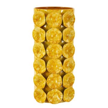 Vaza Mauro Ferretti Drop, Geltona, 16 × 33 × 15 cm