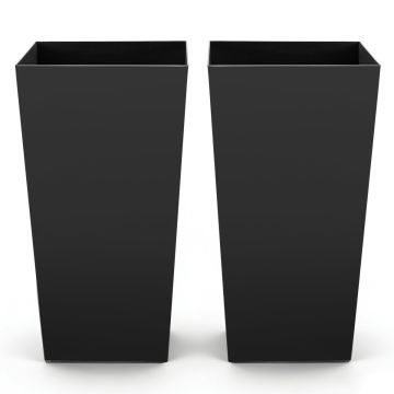 Flowerpots VEVOR F4075W-BK, 2 pcs, Black, 39 × 75 cm