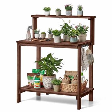 Potting workbench VEVOR DS-PB010, 3 tiers, 91 × 49.5 × 108.5 cm